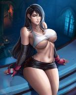 1girls big_breasts breasts cleavage female female_only final_fantasy final_fantasy_vii flowerxl large_breasts looking_at_viewer solo tifa_lockhart underboob // 880x1095 // 105.8KB