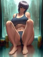 1girls abs barefoot beer beer_can belly belly_button big_breasts breasts calves curvaceous curves curvy curvy_body curvy_figure exposed_shoulders feet female female_only fit fit_female ghost_in_the_shell huge_breasts infi_mt kusanagi_motoko large_breasts legs on_floor purple_hair red_eyes shoulders sitting sitting_on_floor solo thick thick_as_fuck thick_legs thick_thighs thighs tummy // 1226x1620 // 219.6KB